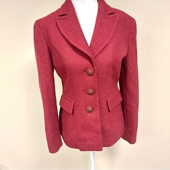 Talbots wool blazer with emblem buttons. Size 2 - Picture 1 of 9